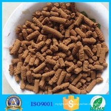 Iron oxide mill feed gas desulfurizer